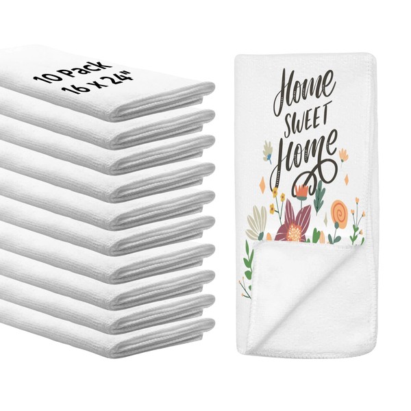 IEDASING'S CHOICE 10 Pack Sublimation Blanks Heat Transfer Multi-Purpose Microfiber