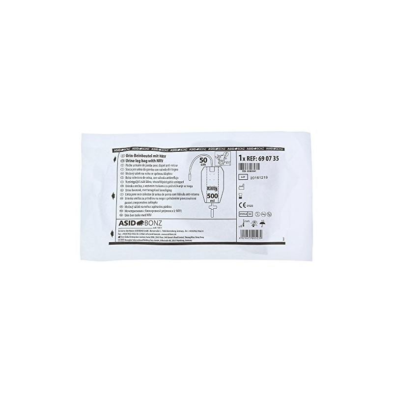 Leg Bag 500 ml 50 cm Tube Can Be Shortened