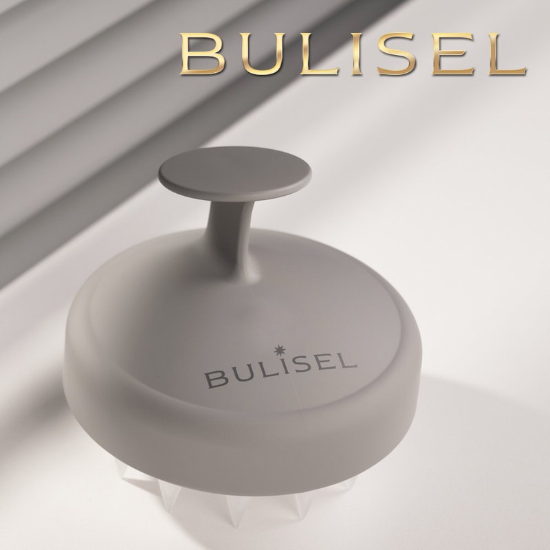 99.9% antibacterial Buricell scalp massage shampoo brush, white + shampoo