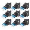 25Pcs Knob Selector Switch Self Locking 3 Speed with Light