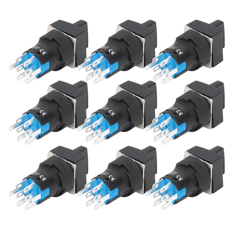 25Pcs Knob Selector Switch Self Locking 3 Speed with Light