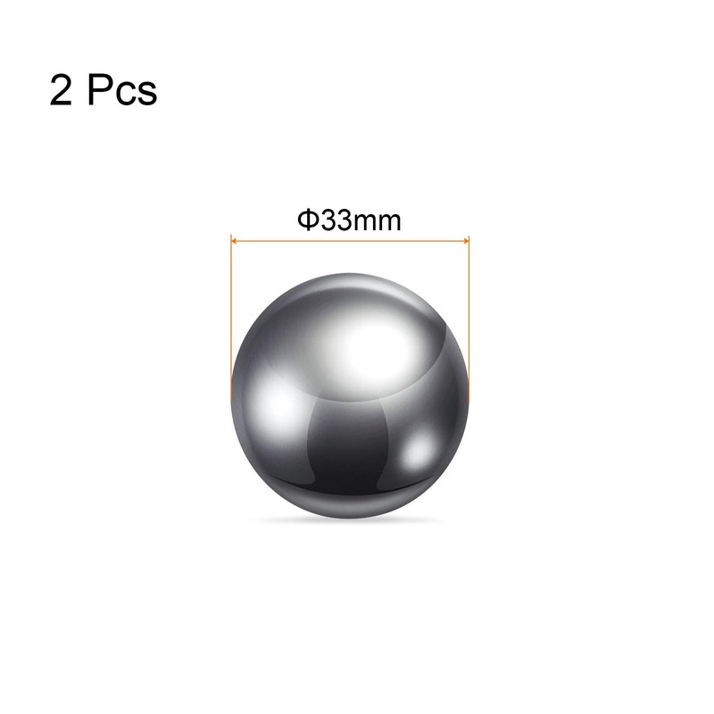 sourcing map 2 x Precision Balls, 33 mm Diameter, G10