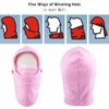 TRIWONDER Children's Balaclava Winter Hat with Winter Scarf, Warm Hooded