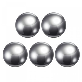 sourcing map 5pcs 30mm Carbon Steel Bearing Balls Precision Polished