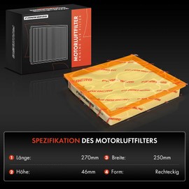 Frankberg Air Filter Compatible with Transit Bus FB FC FD FS FZ 2006-2014 Transit Box FA 2006-2014 Transit Platform/Chassis FF FM FN 2006-2014 Replace# 1729416