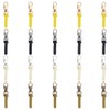WEBEEDY 20 PCS Zipper Pull Replacement 4 Colors Rubber Handle