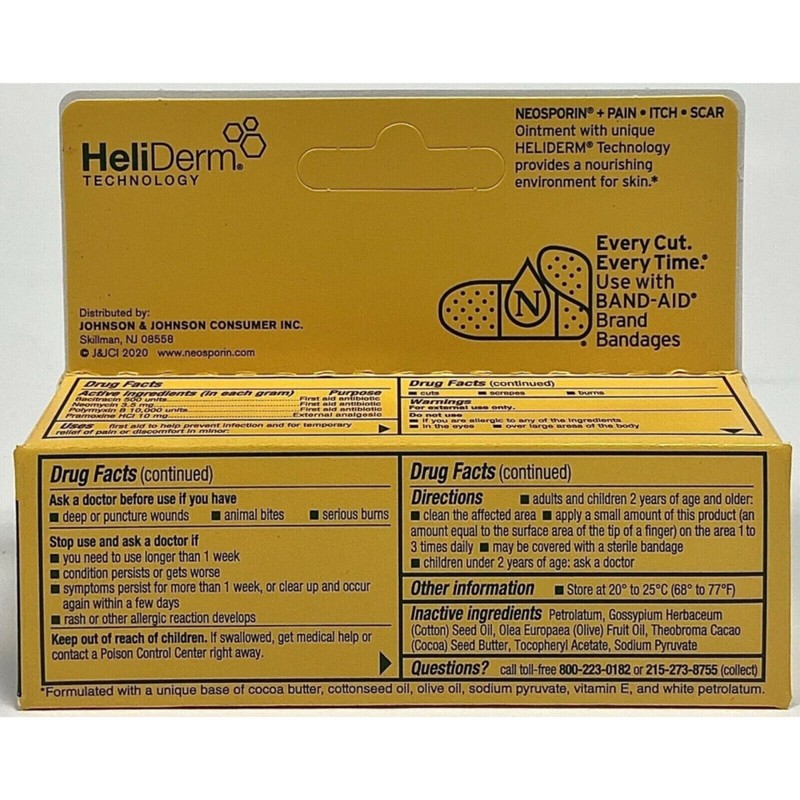 Neosporin Multi-Action Ointment, 0.5 Ounce per Box (4 Pack)