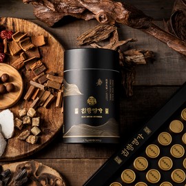 Agarwood Myeongga Fermented Agarwood Pills Premium Deer Antler Pills Red Ginseng Agarwood Alcoves Agarwood Garden Emperor Effectiveness 60 Pills, 2 Pieces / 침향명가 발효 침향환 프리미엄 녹용환 홍삼 침향단 침향원 황제 효능 60환, 2개