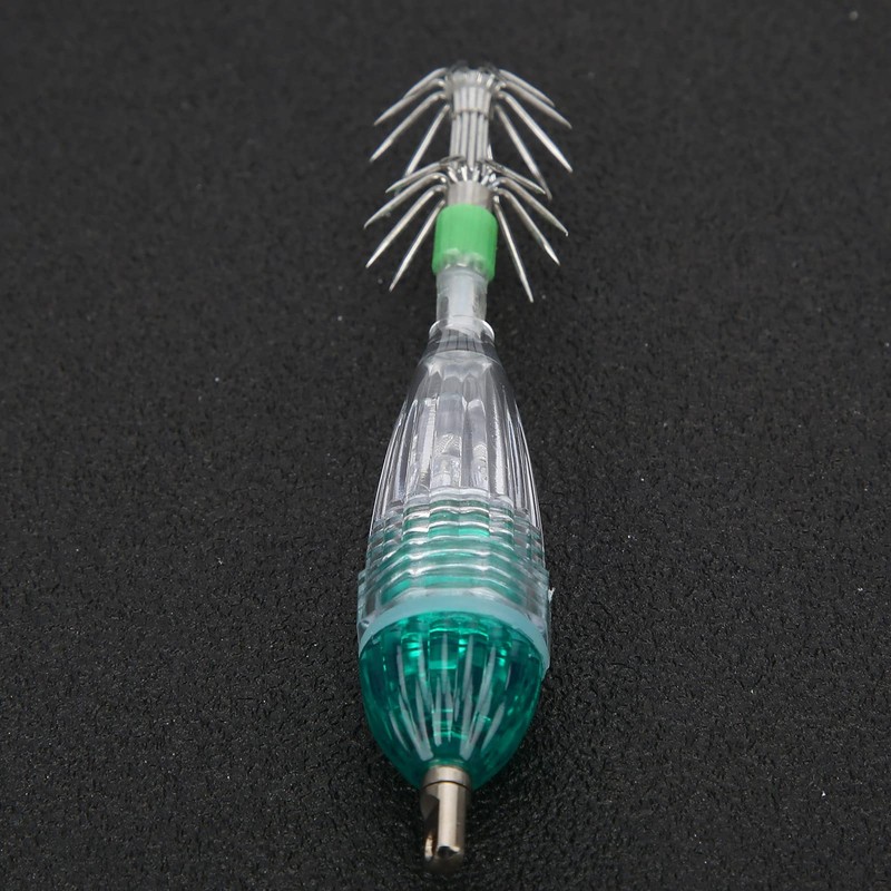 Fishing Hook with Squid Bait Squid Bait LED Underwater Light,