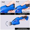 CORDLESS GARDEN SHEARS GRASS HEDGE SHRUB TRIMMER 2in1 DUAL ATTACHMENTS