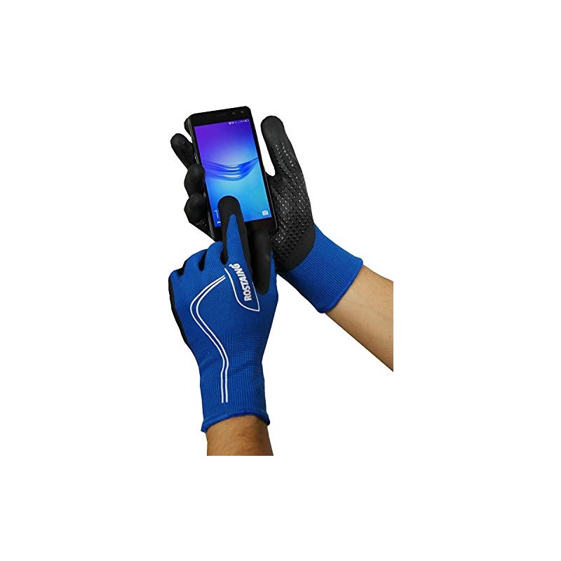 Rostaing Touch Screen Canada Winter Cold Weather Work Gloves, Ocean