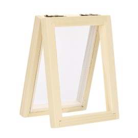 sourcing map Paper Making Screen Wooden Paper Making 4.7 x 3.9 Inch Papermaking Frame Kit Double Layer for DIY Paper Craft Making Cards, Bookmarks