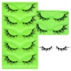5 pairs Wispy Cat Eye Lashes Wispy False Eyelashes Natural
