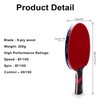 JOYJ Professional Table Tennis Paddle with Case, ITTF Approved Ping