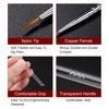 HARFINGTON 2pcs Detail Paint Brushes 7mm Pointed Tip 163mm Length