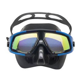 +2.0 to +6.0 Farsighted Hyperopia Scuba Diving Mask with Snorkel Options Anti-Fog, UV Protection (Blue Diving, +3.0 Plus)