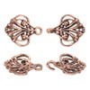 uxcell Cloak Clasp, 4 Pairs Sew on Hooks and Eyes