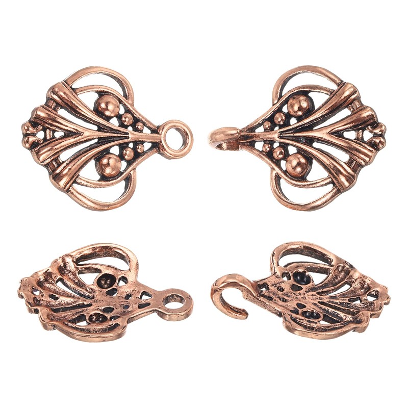 uxcell Cloak Clasp, 4 Pairs Sew on Hooks and Eyes