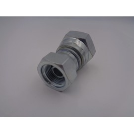 Hydraulic Female x Female Swivel 60 deg Straight Adapter BSP Choose Size (1/4" x 1/8" bsp)