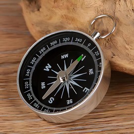 Compass for Navigation, Outdoor Survival Aid, Portable Pocket Aluminium Metal Compass for Map Reading,Camping,Climbing,Expedition & Orienteering.