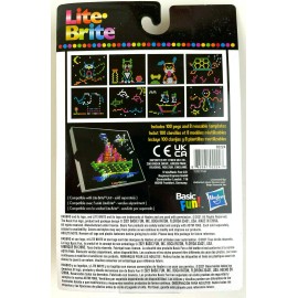 Hasbro Lite-Brite Peg/Paper Refill-100 Pegs,8 Templates (fit Light Bright Magic Screen)