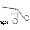 PREMIUM INSTRUMENTS 3 Pcs Alligator Forceps Shaft 3.1" Working End
