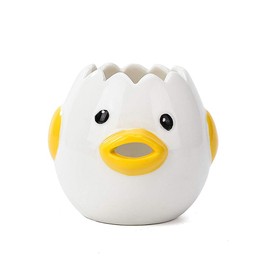 Egg Separator, Ceramic Egg Yolk Egg White Separator, Portable Kitchen Gadgets Baking Tool Egg White