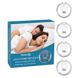 Pack of 4 Snore Stoppers, Reusable Anti Snoring, Nose Dilator for Easier Nose Breathing, Nose Dilator for Free Breathing through the Nose, Anti-Nark Snore Stopper