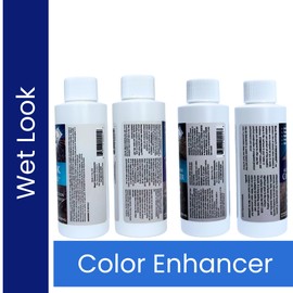 Wet Look Natural Stone Sealer. Durable, Long-Lasting Gloss Protection. Interior and Exterior Pavers, Slate, Sandstone, Travertine, Flagstone, Driveways, Garage Floors, etc. Black Diamond Stoneworks