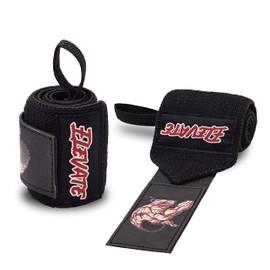 Baki Anime Wrist Wraps (19" Premium Quality) for Powerlifting, Bodybuilding, Weight Lifting - Wrist Support Braces, bench press, gym accessories, gym stuff, lifting accessories, weightlifting straps