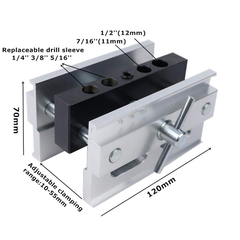 Self Centering Doweling Jig, JoyTube Drilling Guide Positioner Woodworking Doweling
