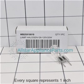 Allstar Appliance Parts WB25X10019 Microwave Light Bulb