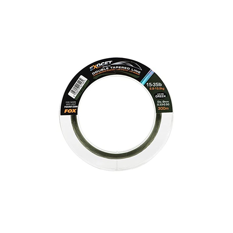 Pro Double Tapered Line Lo-Vis Green X300M Exocet Fox