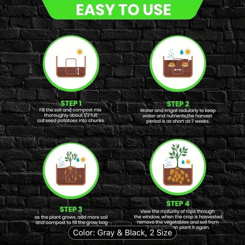 Vegetable Planting Bag - Size: 7 Gallon