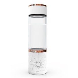 Umelee Wasserstoff Wasserflasche 350 ml, Tragbarer Wiederaufladbarer Wasserstoff Wasser Generator mit SPE- und PEM-Technologie, Hydrogen Water Bottle für Zuhause Büro Fitness