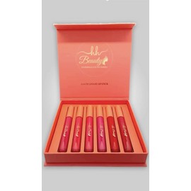 HH Beauty 6pcs Mate Lipstick Set Waterproof Long Lasting Make Up Lipstick