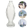 Fish-Shaped Glass Bottle Delicate Glass Bottle Fish Shaped Vase Decorative