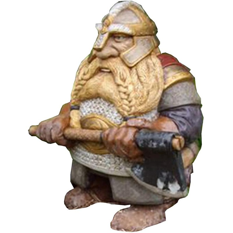Viking Victor Dwarf Statue Garden Statue Miniature Ornaments for Home