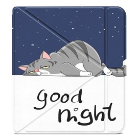 HEISHAYU Case for Tolino Vision Color (2024)/Vision 6 (2021) & Kobo Libra Colour (2024)/Libra 2 (2021), 7 Inch eReader Cover Protective Case with Auto Sleep/Wake and Magnetic Closure, Cat