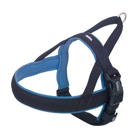 Nobby Norwegian Harness Mesh Preno, Blue, L: 50-64 cm + 42 cm, W: 25/35 mm, Pack of 1
