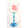 Hand Painted Sea Shell Wine Glass, Set of 4, Holds