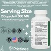 PRISTINE'S Tudca 500MG Liver Support & Purified Bile Salts Supplement