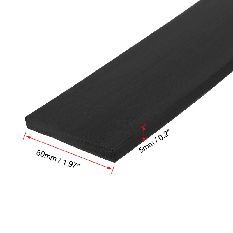 sourcing map Solid Rectangle Rubber Seal Strip 50mm Wide 5mm