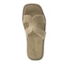 Alegria Women Portia Beige Leather Square Toe Sandal Slide 6-6.5