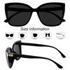 OCCI CHIARI Cateye Women's Sunglasses Block U V 400 Glasses