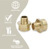 Bwintech 2 Pcs 1/8" Male to 1/4" Male BSP Thread