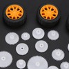 78pcs Plastic Gears Axle Belt Bushings Pulley Belt Worm Rack