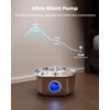 Cat Water Fountain Stainless Steel - Pet Drinking Fountain for