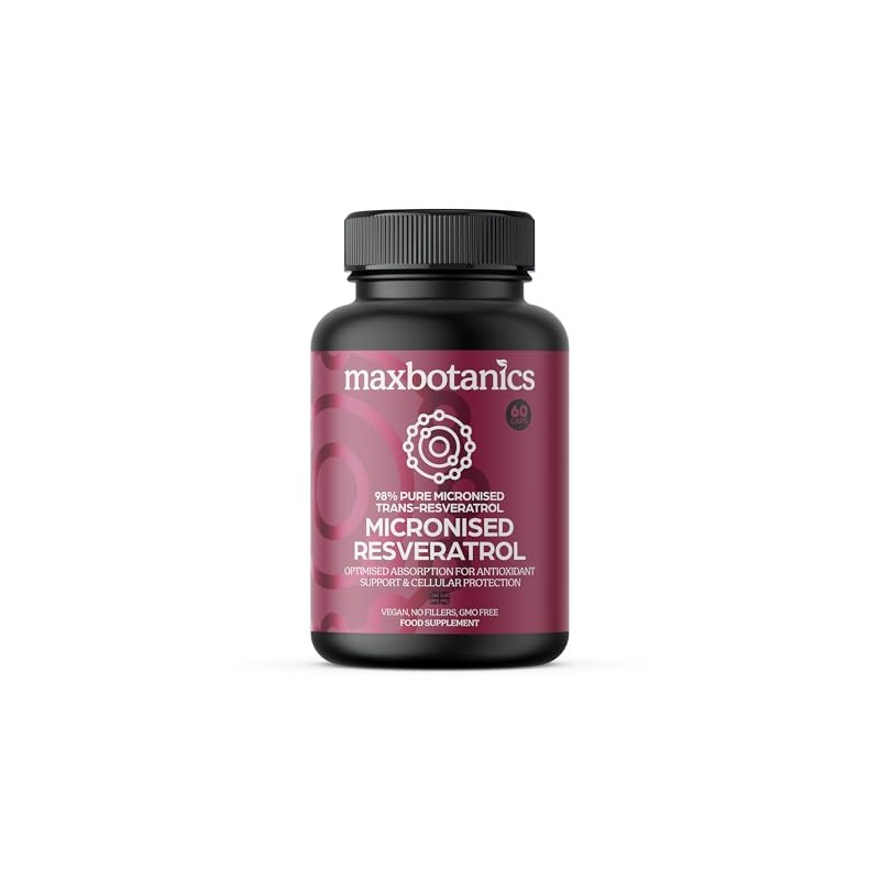 Max Botanics Micronized Resveratrol Antioxidant & Longevity Support Cellular Protection