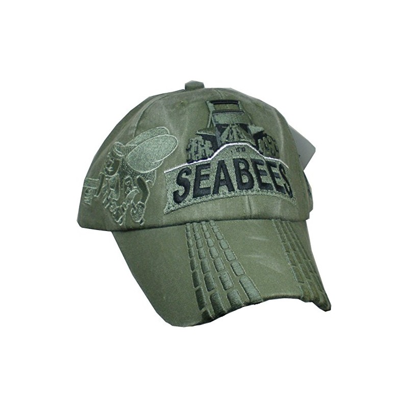 U.S. Navy Seabees Bulldozer OD - Gorra de bola verde